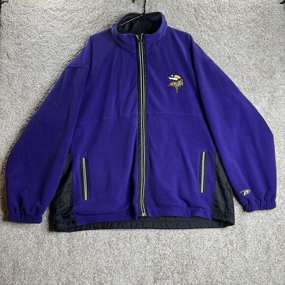 Other - Vintage Minnesota Vikings Reversible Jacket Men XL Full Zip‎ Pro Player